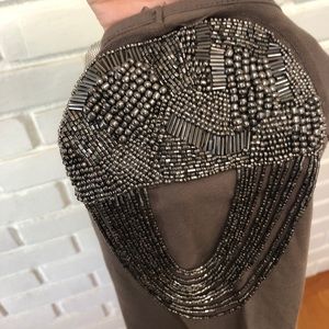 H&M Beaded Shoulder Detail Dress